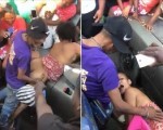 Whore fucked in public