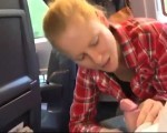 Blowjob in the train