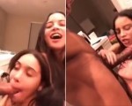 Sluts sharing a big dick