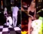 Slut eaten out in disco