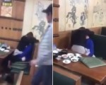 Waitress fucking in restaurant