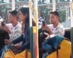 Sucking off asshole in public