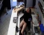 Receptionist caught masturbating