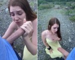 Blowjob on the mountain