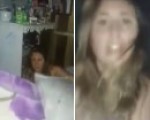 Mother busts daughter having sex