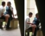 Fingering his classmate at school